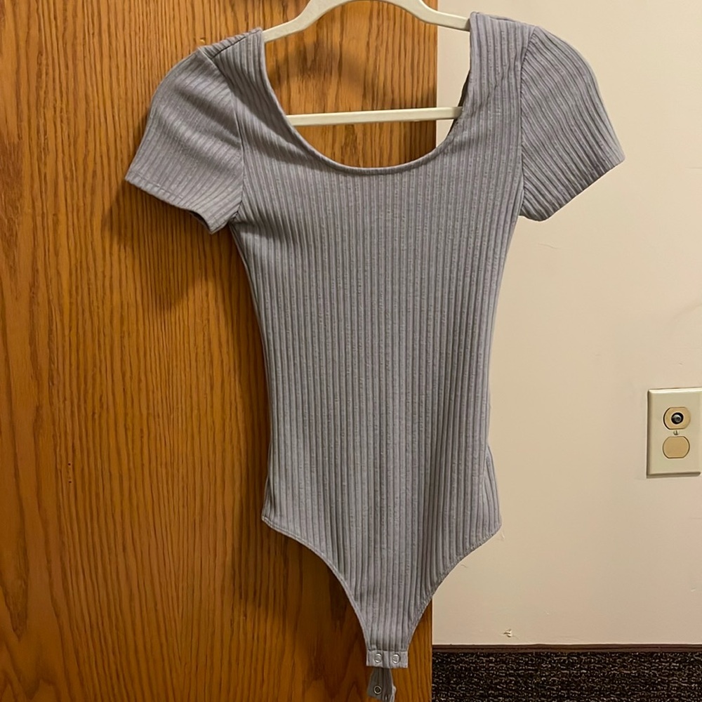 Express purple grayish bodysuit. size xs.